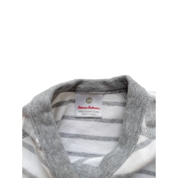 Hanna Andersson Gray Stripe Wiggle Set Size 0-3m - Picture 7 of 9